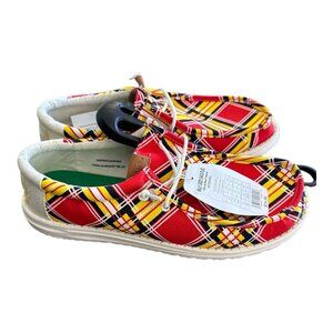 Hey Dude CaddyShack Shoes Men's SZ 14 Slip On Wally Golf Lightweight Rare Plaid